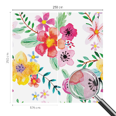Papel mural con patrón decorativo con motivo floral que aporta frescura