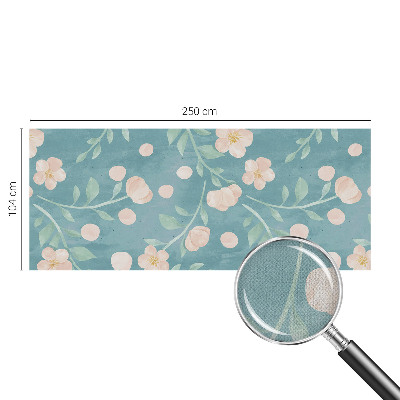 Mural de pared con estampado hermoso con motivo floral elegante
