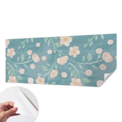 Mural de pared con estampado hermoso con motivo floral elegante
