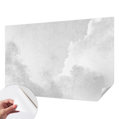 Papel mural texturado decorativo con diseño de nubes sutiles