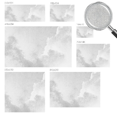 Papel mural texturado decorativo Nubes sutiles