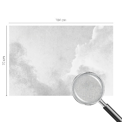 Papel mural texturado decorativo Nubes sutiles