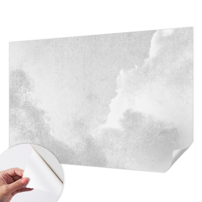 Papel mural texturado decorativo con diseño de nubes sutiles