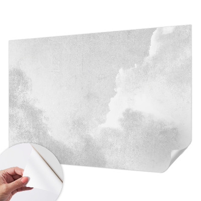 Papel mural texturado decorativo con diseño de nubes sutiles