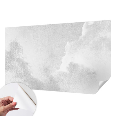 Papel mural texturado decorativo con diseño de nubes sutiles