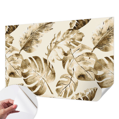 Fotomural decorativo para cabecero de cama con diseño de flora exótica