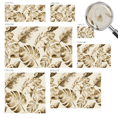 Fotomural decorativo para cabecero de cama con diseño de flora exótica