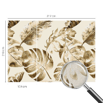 Fotomural decorativo para cabecero de cama Flora exótica