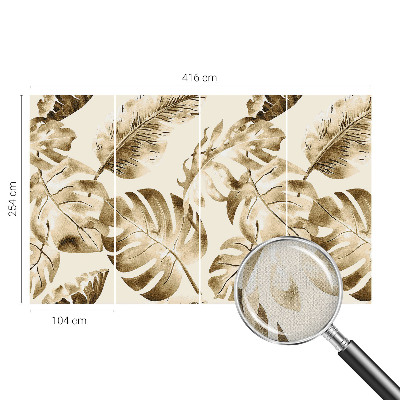 Fotomural decorativo para cabecero de cama con diseño de flora exótica