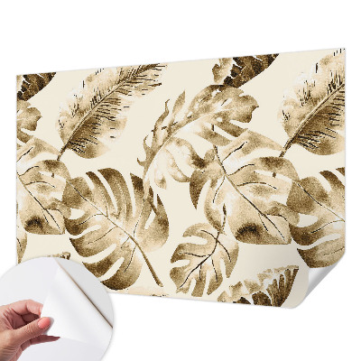 Fotomural decorativo para cabecero de cama con diseño de flora exótica