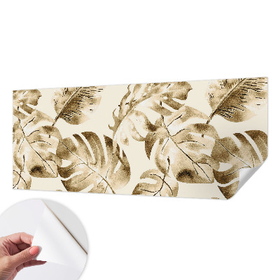 Fotomural decorativo para cabecero de cama con diseño de flora exótica