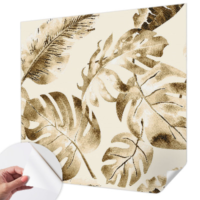 Fotomural decorativo para cabecero de cama con diseño de flora exótica