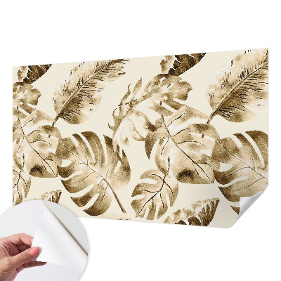 Fotomural decorativo para cabecero de cama con diseño de flora exótica