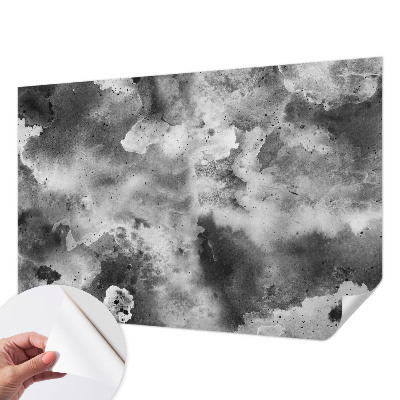 Mural de pared con estampado hermoso con diseño de nubes grises