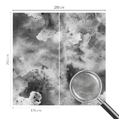 Mural de pared con estampado hermoso con diseño de nubes grises
