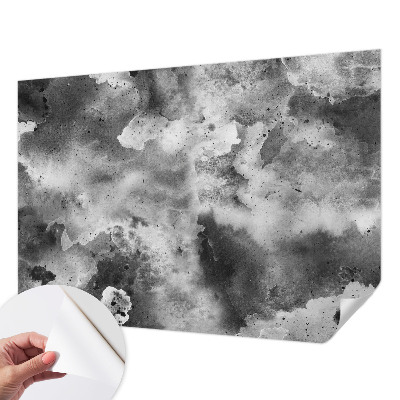 Mural de pared con estampado hermoso con diseño de nubes grises