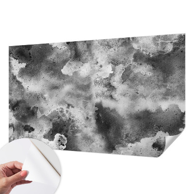 Mural de pared con estampado hermoso con diseño de nubes grises