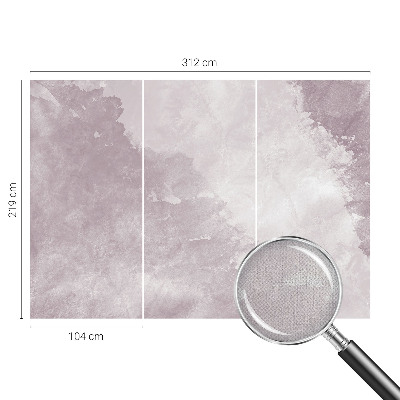 Fotomural decorativo para cabecero de cama abstracción púrpura