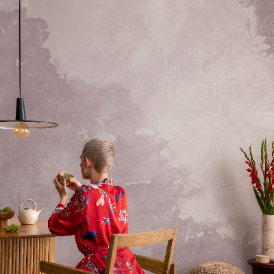 Fotomural decorativo para cabecero de cama abstracción púrpura