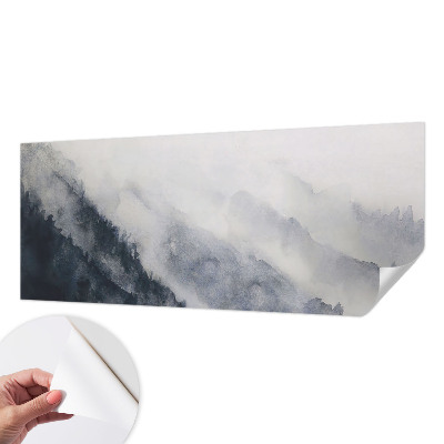 Papel mural con patrón decorativo con diseño Niebla de montaña