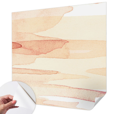Papel mural texturado decorativo con diseño de pinceladas en tonos pastel