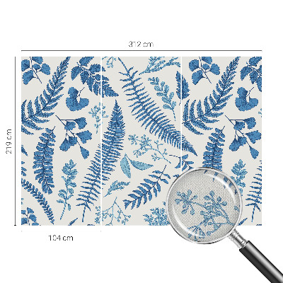 Fotomural decorativo para cabecero de cama patrones botánicos