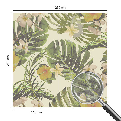 Mural de pared con estampado hermoso Flora exótica