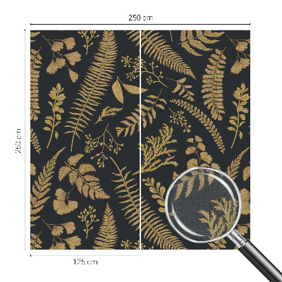 Fotomural decorativo para cabecero de cama con diseño de hojas botánicas