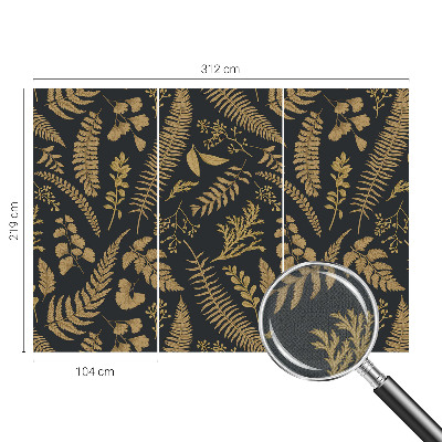 Fotomural decorativo para cabecero de cama hojas botánicas