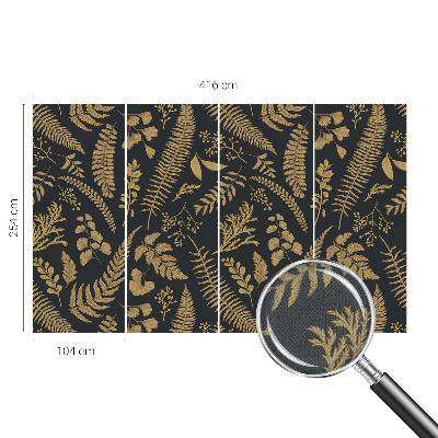 Fotomural decorativo para cabecero de cama hojas botánicas