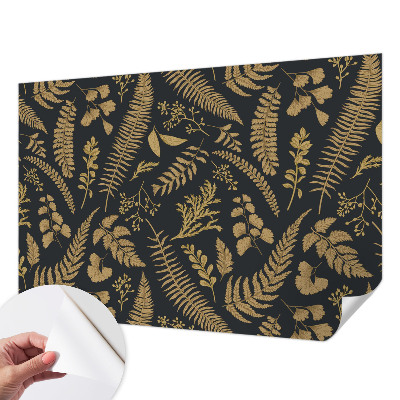 Fotomural decorativo para cabecero de cama con diseño de hojas botánicas