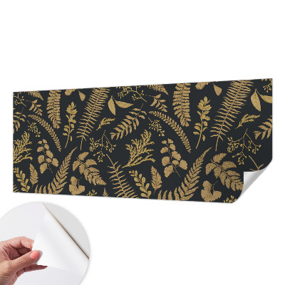 Fotomural decorativo para cabecero de cama con diseño de hojas botánicas