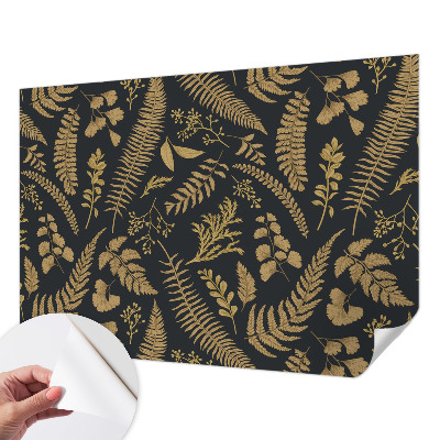 Fotomural decorativo para cabecero de cama hojas botánicas