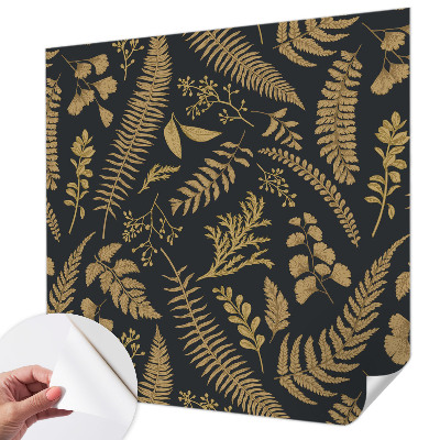 Fotomural decorativo para cabecero de cama con diseño de hojas botánicas