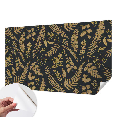 Fotomural decorativo para cabecero de cama con diseño de hojas botánicas