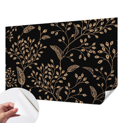 Mural de pared con estampado hermoso con motivo de elegancia botánica