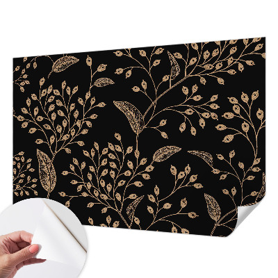 Mural de pared con estampado hermoso con motivo de elegancia botánica