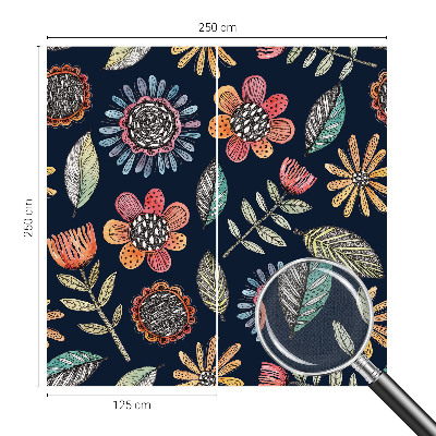 Papel mural texturado decorativo Mosaico floral