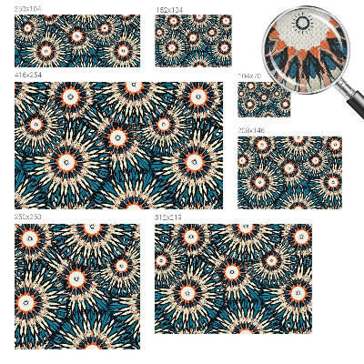 Papel mural con patrón decorativo energía floral