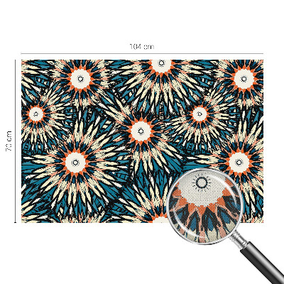 Papel mural con patrón decorativo con motivo de energía floral