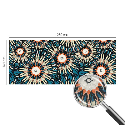 Papel mural con patrón decorativo con motivo de energía floral