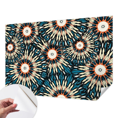 Papel mural con patrón decorativo con motivo de energía floral