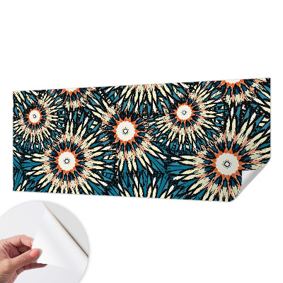Papel mural con patrón decorativo con motivo de energía floral