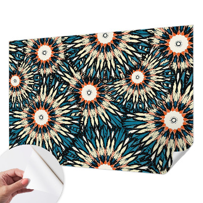 Papel mural con patrón decorativo energía floral