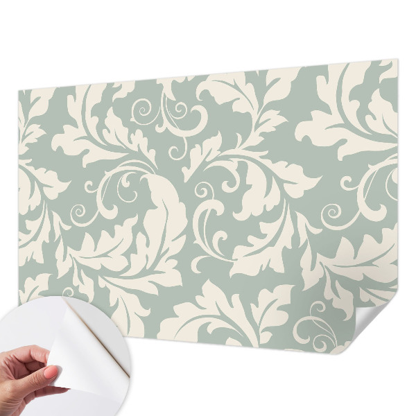 Fotomural decorativo para cabecero de cama con diseño de hojas decorativas