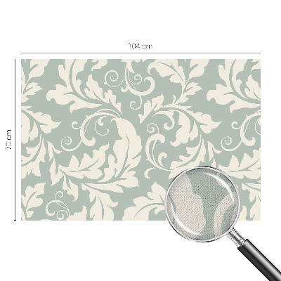 Fotomural decorativo para cabecero de cama con diseño de hojas decorativas