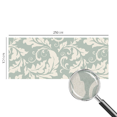 Fotomural decorativo para cabecero de cama con diseño de hojas decorativas