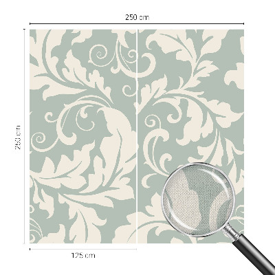 Fotomural decorativo para cabecero de cama con diseño de hojas decorativas