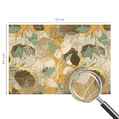 Mural de pared con estampado hermoso Belleza vegetal