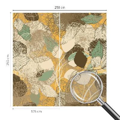 Mural de pared con estampado hermoso con diseño de motivos vegetales